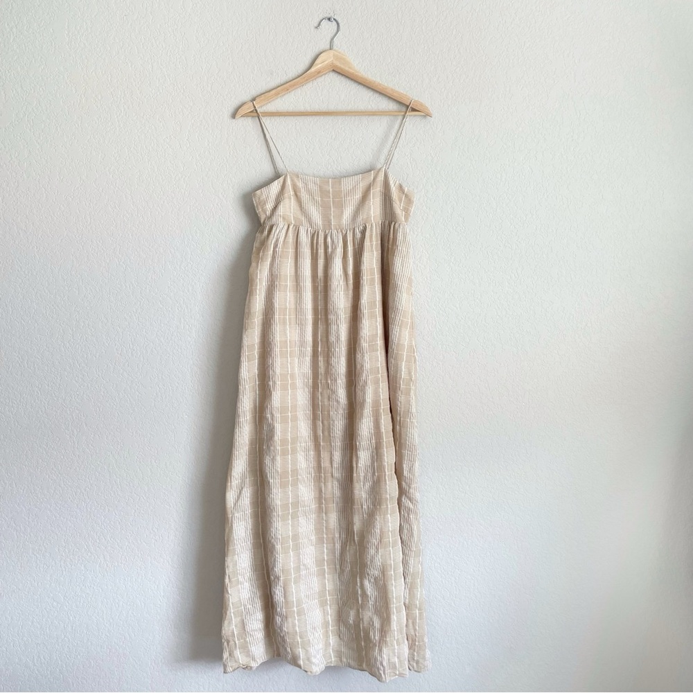Sabo Dress Womens 4 Tan Plaid Azaria cottagecore